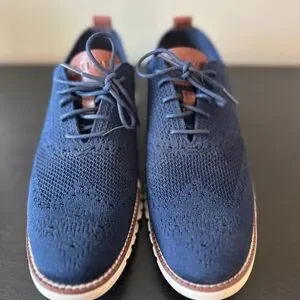 Cole Haan | Shoes | Cole Haan Blue And White Loafers With  display picture 2